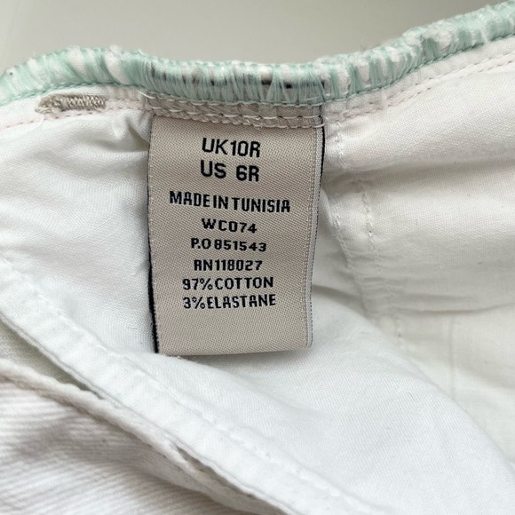 Boden White Straight Leg Jeans Mid Rise 30" Inseam Size‎ 6R - Picture 10 of 12